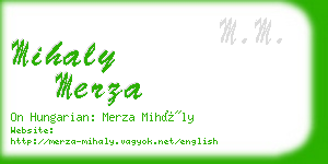 mihaly merza business card